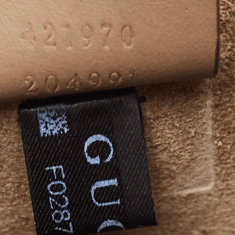 Pre Owned Gucci Beige/Ebony GG Supreme Canvas and Suede Mini Dionysus Shoulder Bag