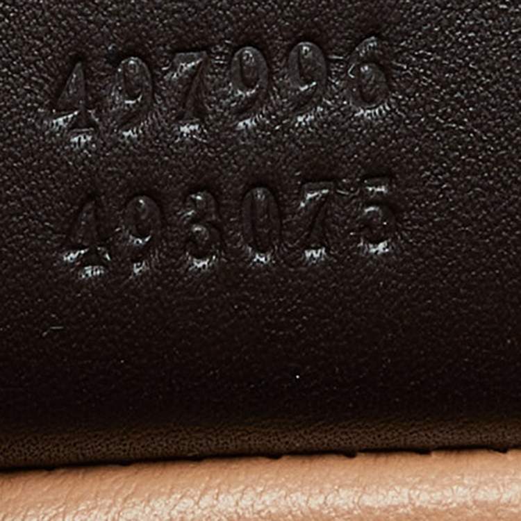 Pre Owned Gucci Brown Watersnake Leather Osiride Top Handle Bag