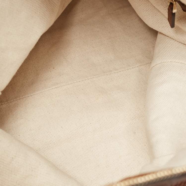 Pre Owned Gucci Brown Leather Large Bella Hobo