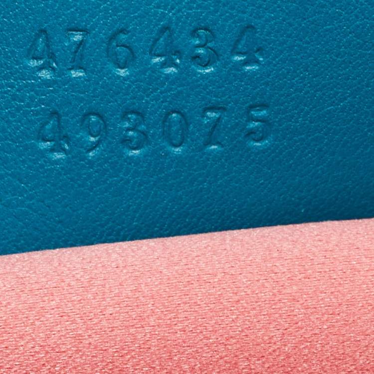 Pre Owned Gucci Teal Green Matelassé Velvet GG Marmont Belt Bag