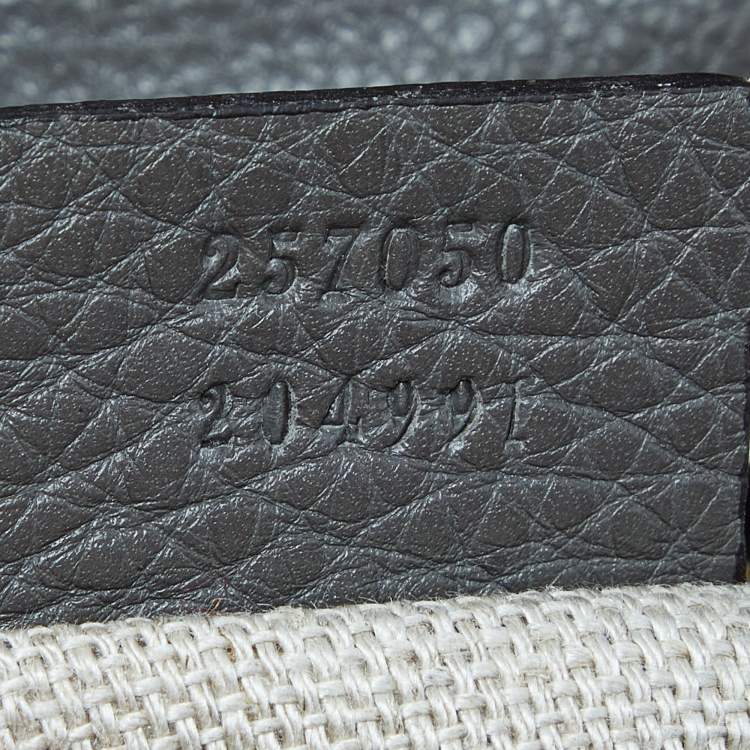Pre Owned Gucci Grey Leather and Python Medium Greenwich Hobo