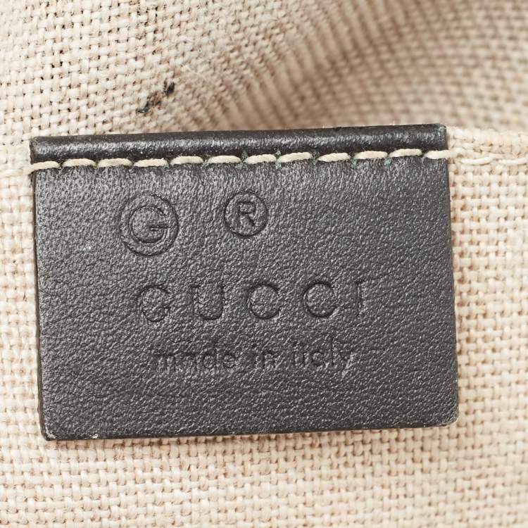 Pre Owned Gucci Black Microguccissima Leather Mini Nice Dome Bag