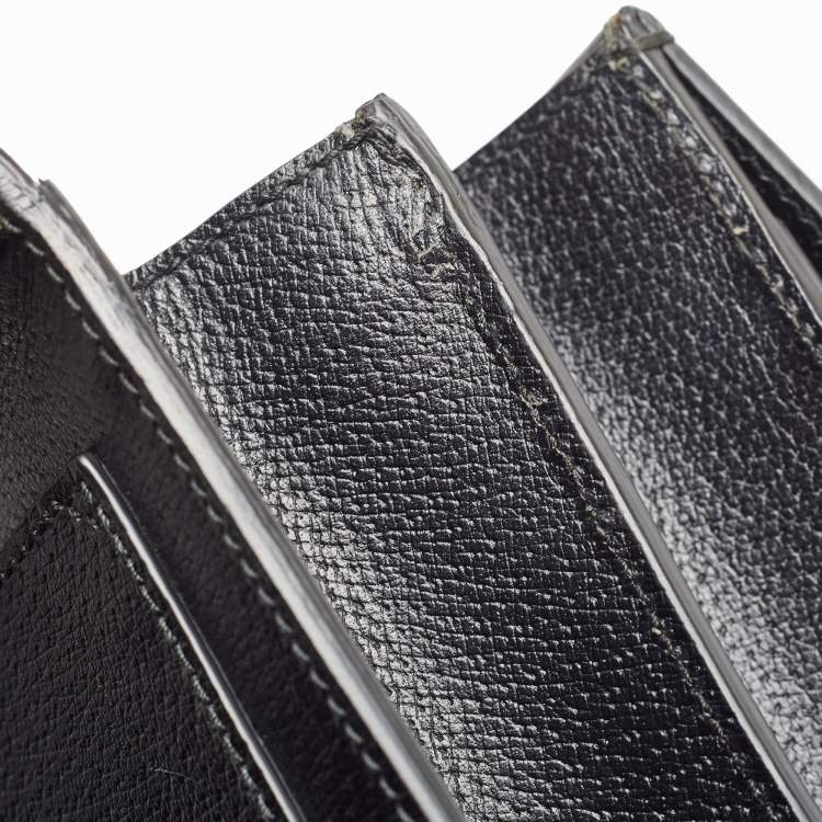 Pre Owned Gucci Black Leather Medium Embroidered Web Dionysus Shoulder Bag