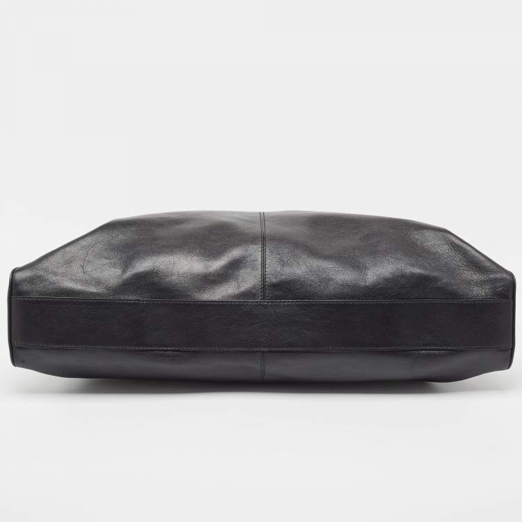 Pre Owned Gucci Black Leather XL Re(Belle) Weekender