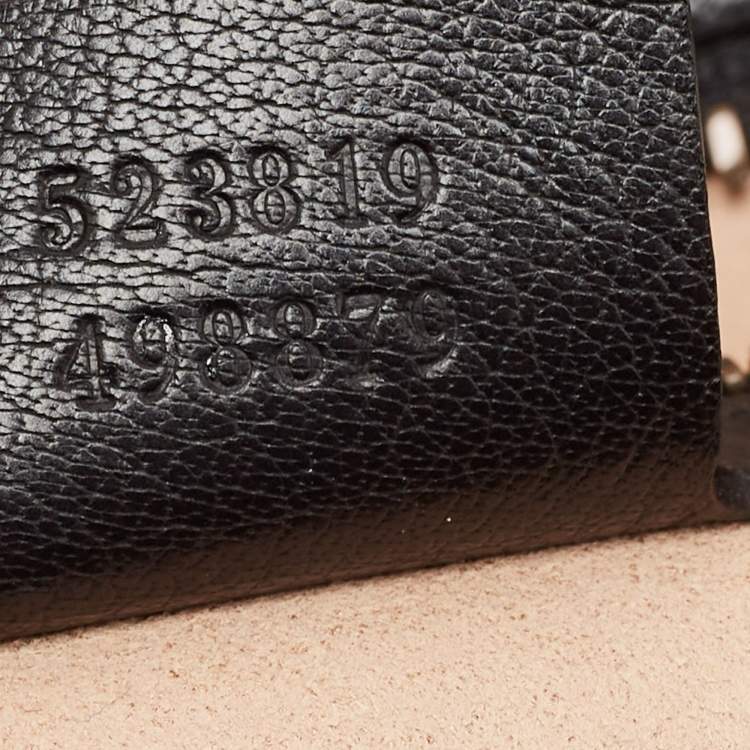 Pre Owned Gucci Black Leather XL Re(Belle) Weekender