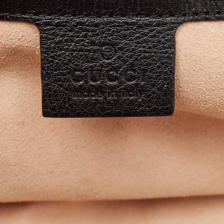 Pre Owned Gucci Black Leather XL Re(Belle) Weekender