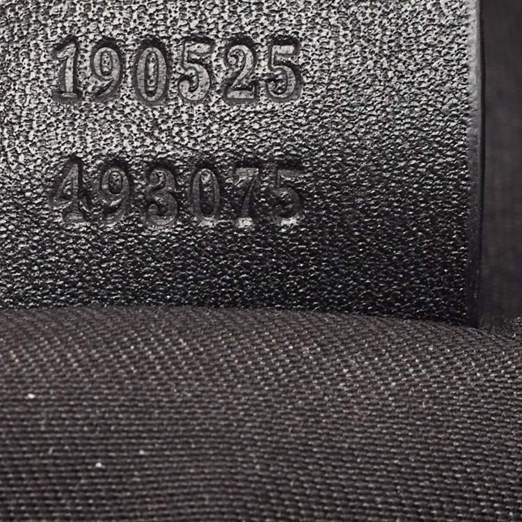 Pre Owned Gucci Black Leather Abbey D-Ring Shoulder Bag