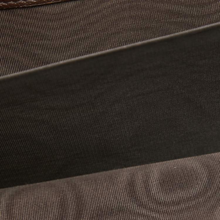 Pre Owned Gucci Choco Brown Guccissima Leather Bree Continental Wallet