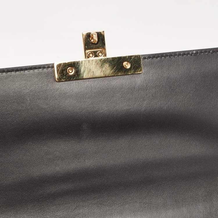 Pre Owned Gucci Tricolor GG Supreme Canvas and Leather Medium Padlock Shoulder Bag