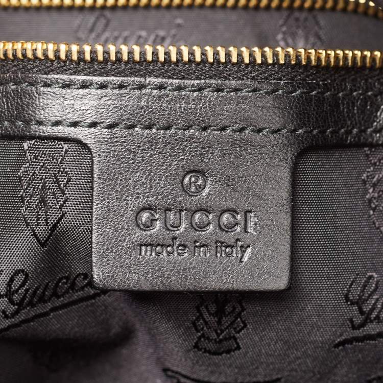 Pre Owned Gucci Black Leather Large Darwin Convertible Backpack