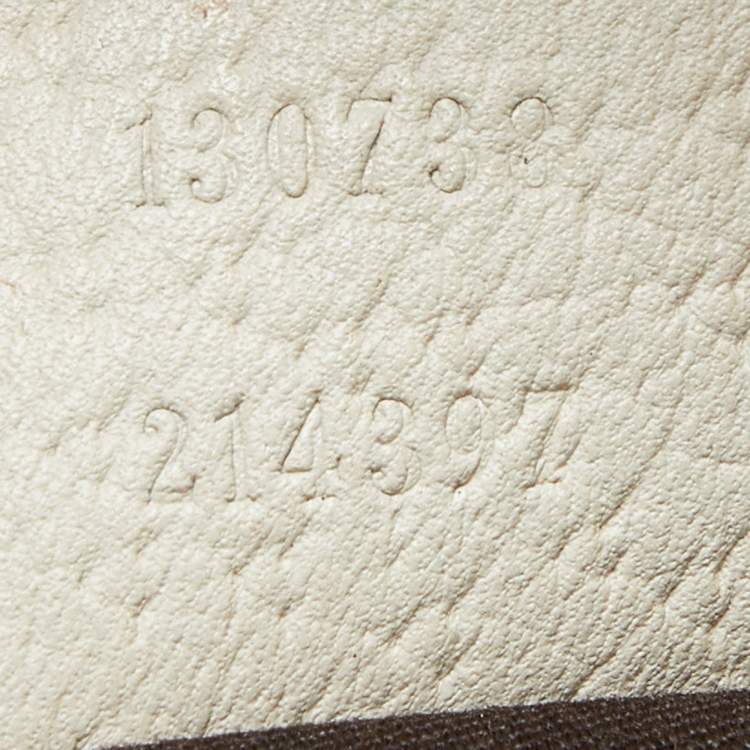 Pre Owned Gucci Beige/Cream GG Canvas and Leather Small Abbey D Ring Hobo 