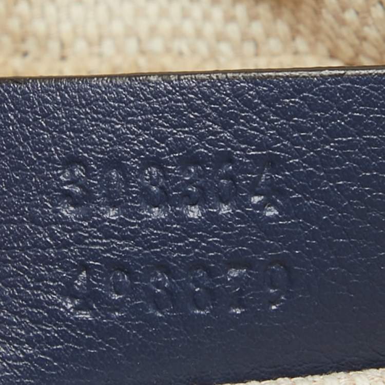 مملوكة مسبقًا Gucci Dark Blue Patent Leather Small Soho Disco Crossbody Bag