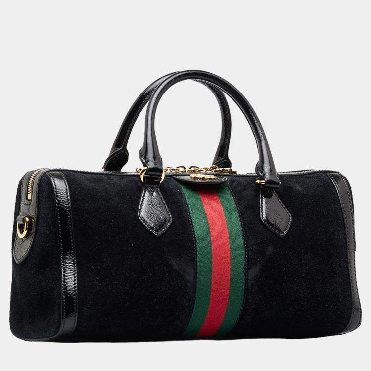 Gucci Black Ophidia Suede Satchel Gucci TLC