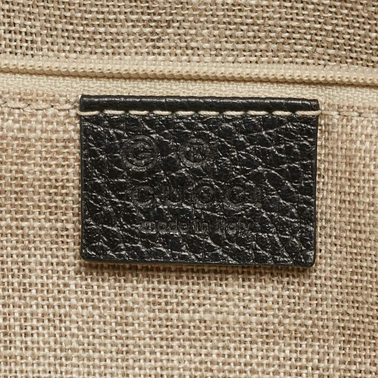 مملوكة مسبقًا Gucci Black Leather GG Charm Tote