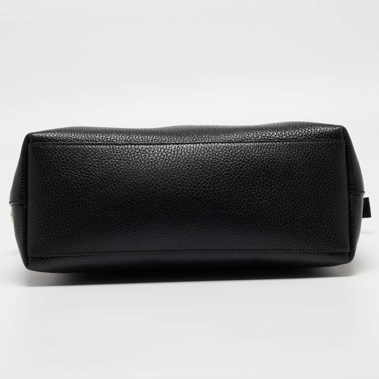 مملوكة مسبقًا Gucci Black Leather GG Charm Tote
