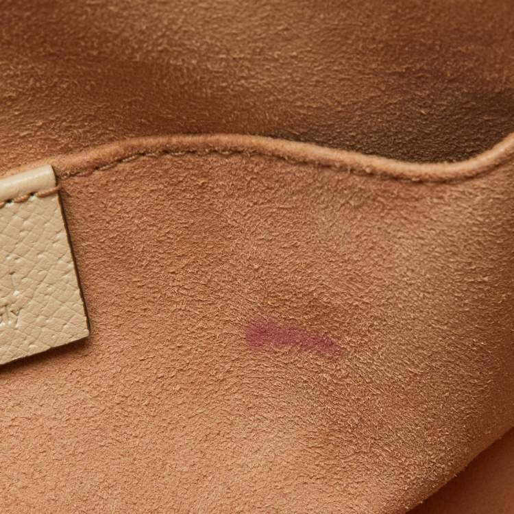 Pre Owned Gucci Off White/Beige Floral GG Supreme Canvas Small Ophidia Shoulder Bag