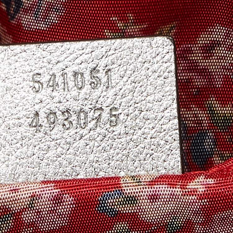 Pre Owned Gucci Silver Quilted Leather Small Trapuntata Shoulder Bag