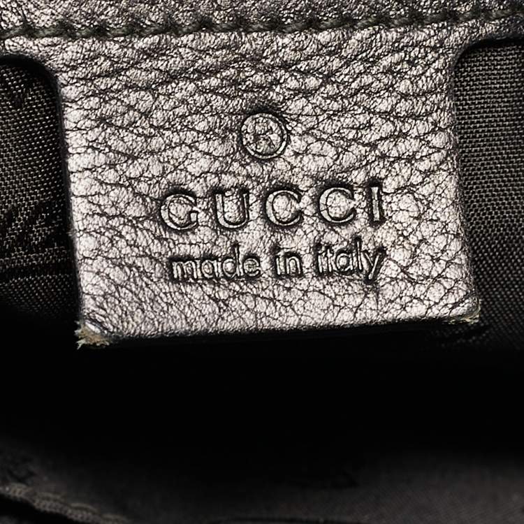 Pre Owned Gucci Black Leather Medium New Jackie Hobo