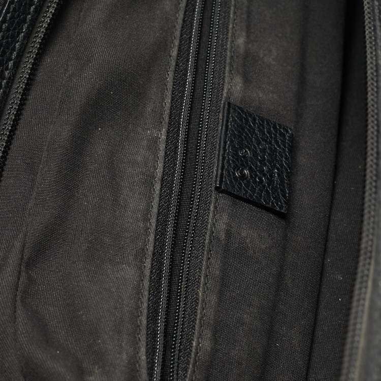 Pre Owned Gucci Black GG Nylon and Leather Princy Boston Bag