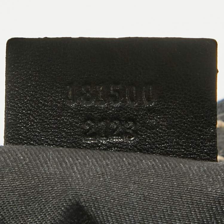 Pre Owned Gucci Black GG Canvas and Leather Royal Hobo