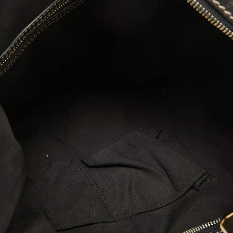 Pre Owned Gucci Black GG Canvas and Leather Royal Hobo