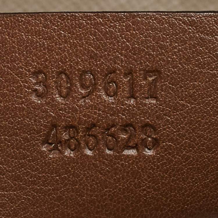 Pre Owned Gucci Brown/Beige GG Supreme Canvas and Leather Nice Dome Satchel