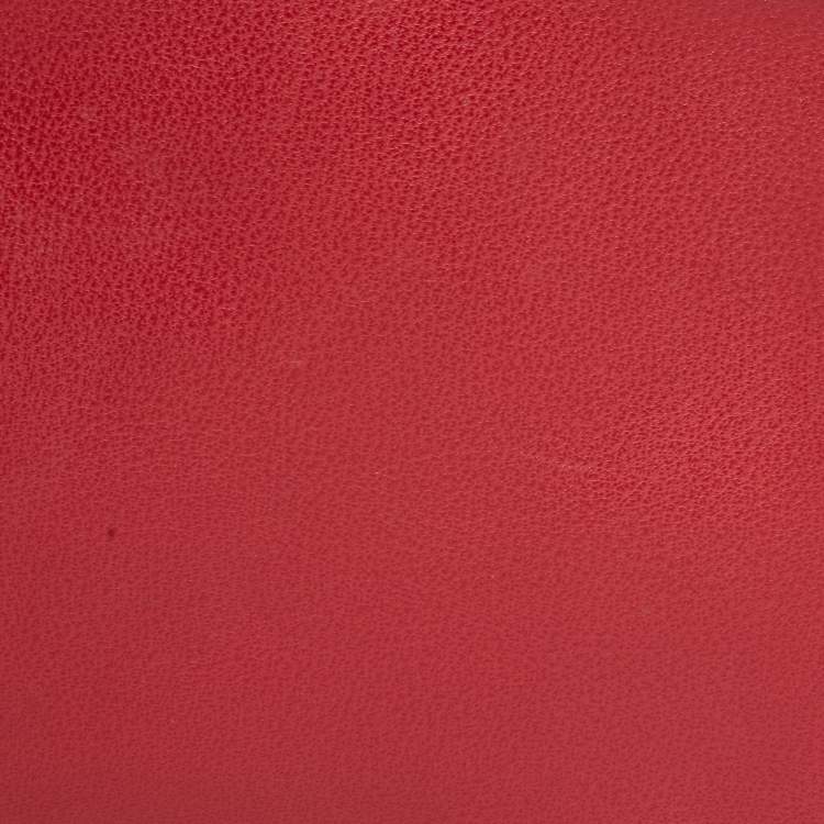 Pre Owned Gucci Red Leather Briefcase Bag