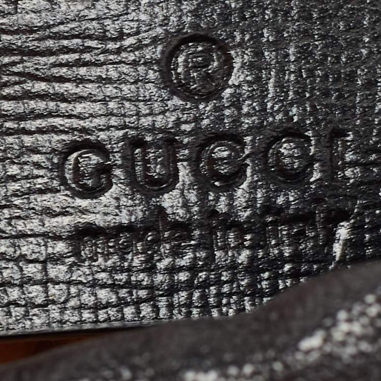 Pre Owned Gucci Black Leather 1955 Horsebit Bucket Bag
