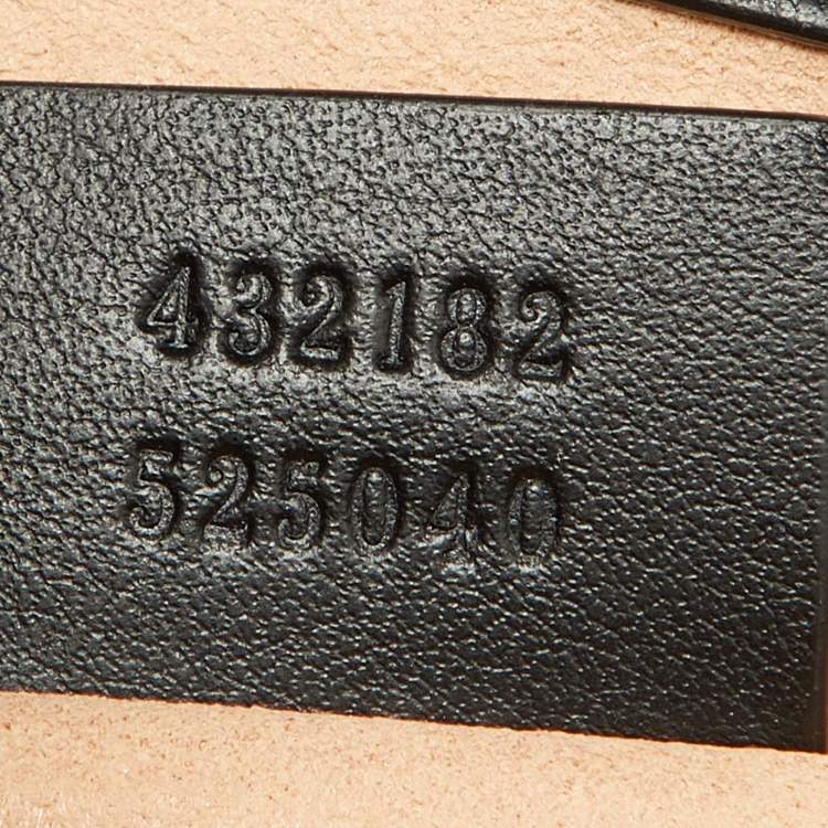 Pre Owned Gucci Tri Color GG Supreme Canvas and Leather Small Padlock Shoulder Bag