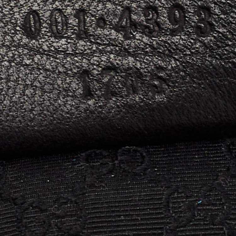 مملوكة مسبقًا Gucci Black Leather Drawstring Hobo