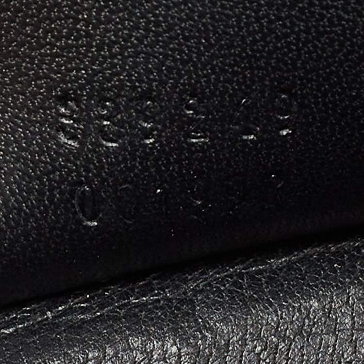 Pre Owned Gucci Black Microguccissima Patent Leather Broadway Clutch