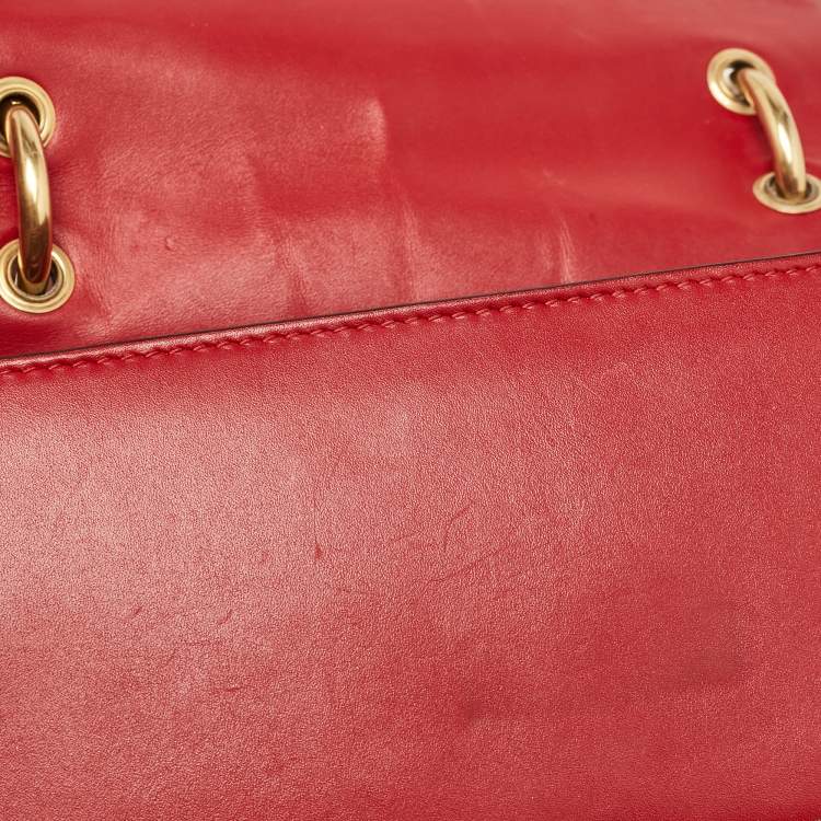 Pre Owned Gucci Multicolor Leather Small Queen Margaret Top Handle Bag
