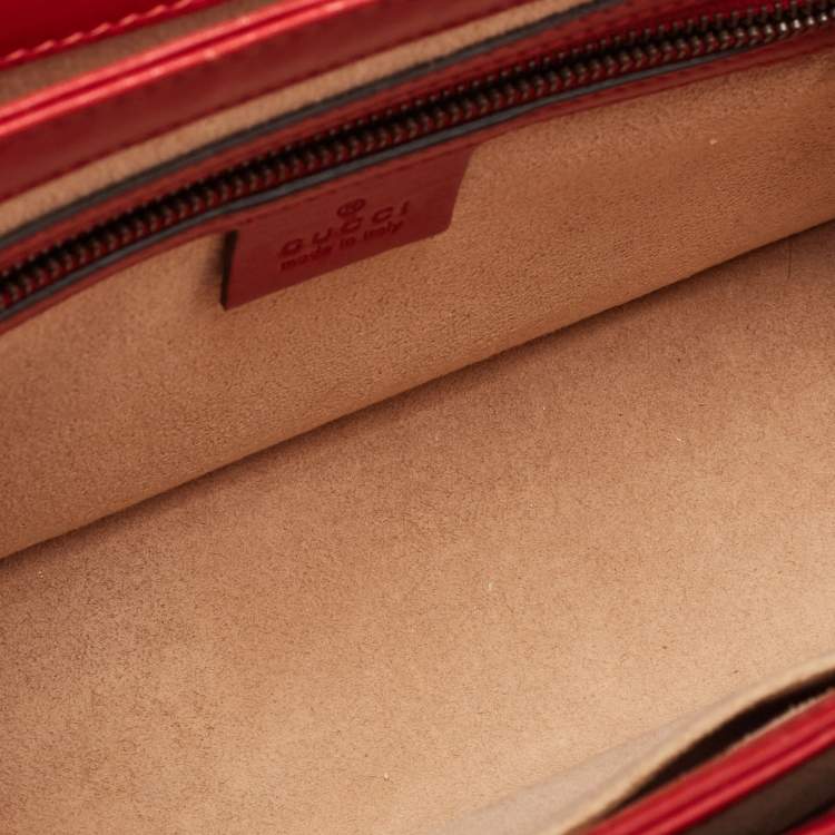Pre Owned Gucci Multicolor Leather Small Queen Margaret Top Handle Bag