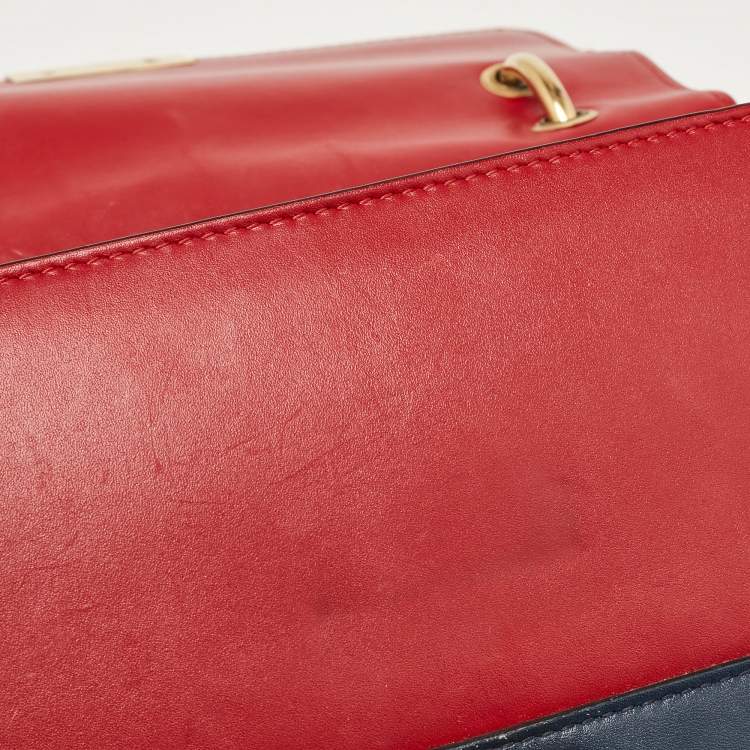 Pre Owned Gucci Multicolor Leather Small Queen Margaret Top Handle Bag