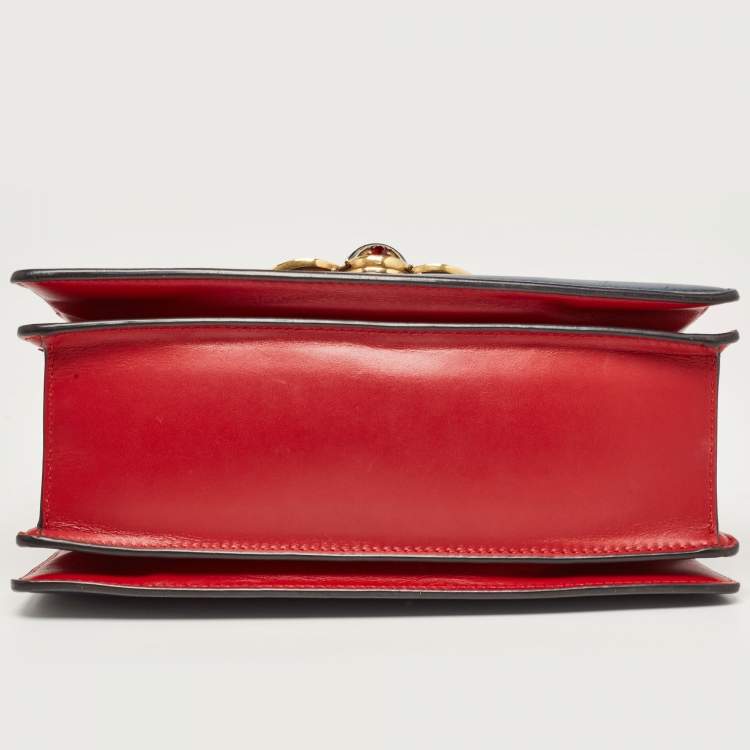 Pre Owned Gucci Multicolor Leather Small Queen Margaret Top Handle Bag