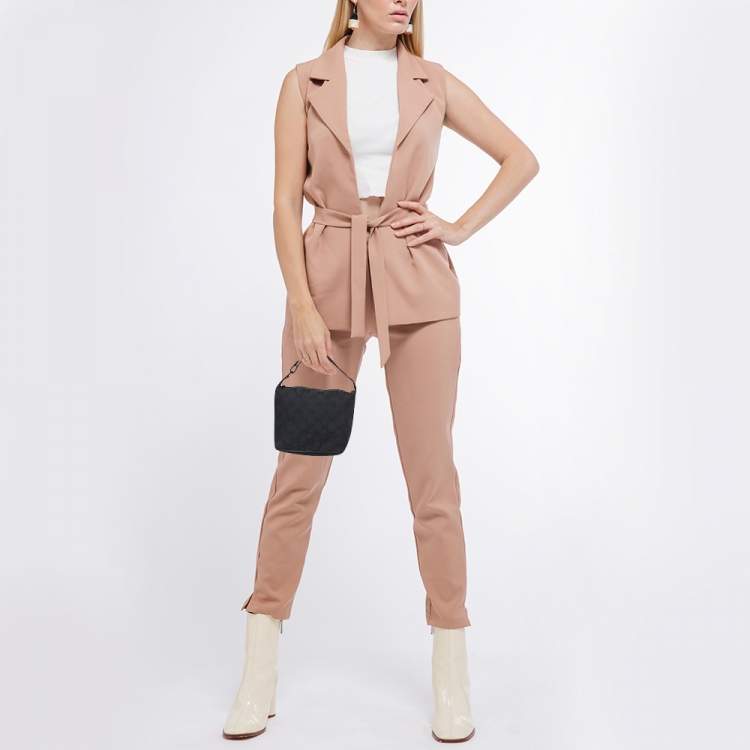 Pre Owned Gucci Black GG Canvas Mini Hobo