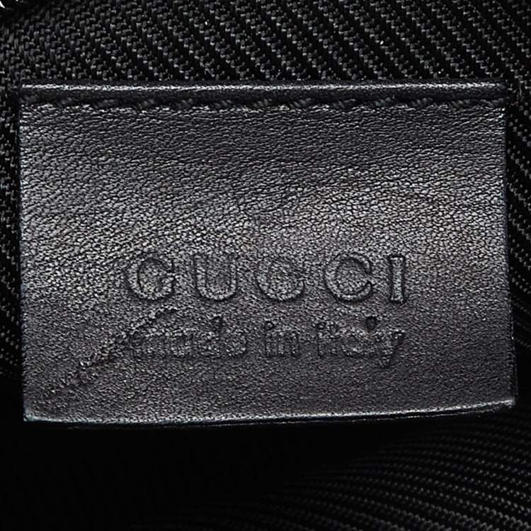 Pre Owned Gucci Black GG Canvas Mini Hobo