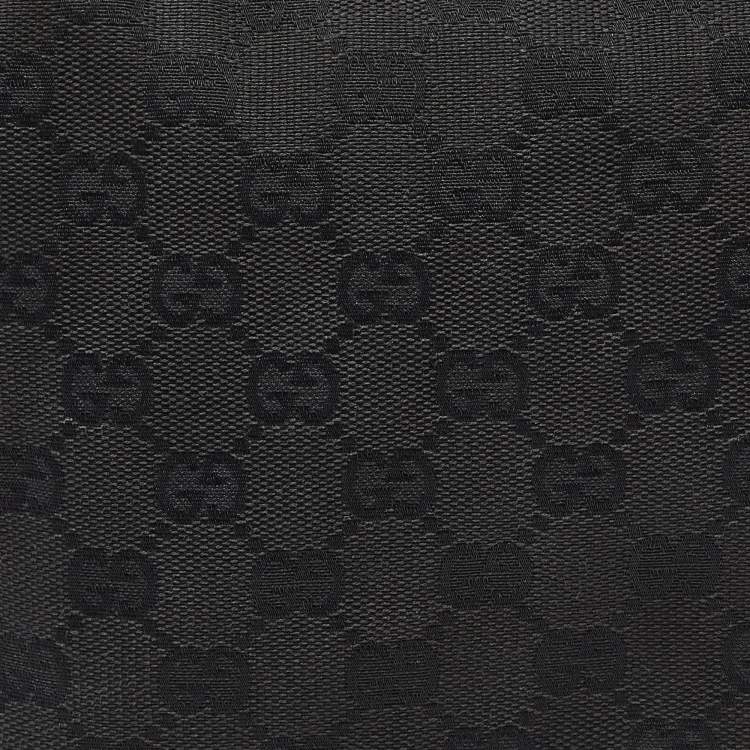 Pre Owned Gucci Black GG Canvas Mini Hobo