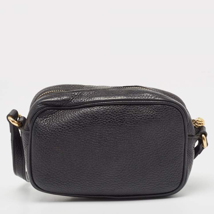 Pre Owned Gucci Black Leather Mini Soho Disco Shoulder Bag