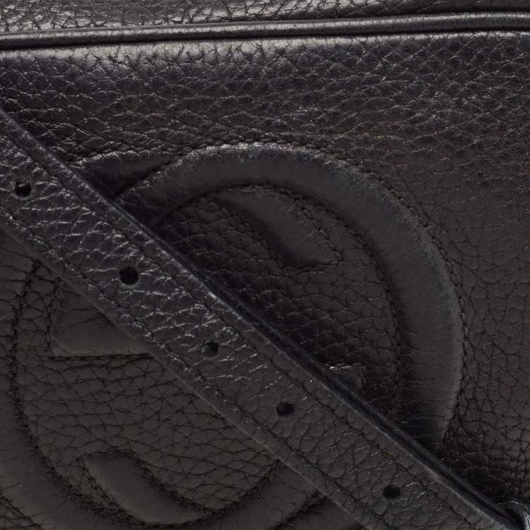 Pre Owned Gucci Black Leather Mini Soho Disco Shoulder Bag