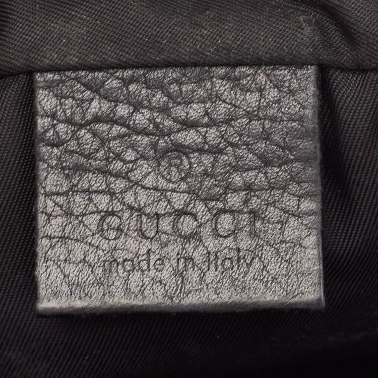 Pre Owned Gucci Black Leather Mini Soho Disco Shoulder Bag