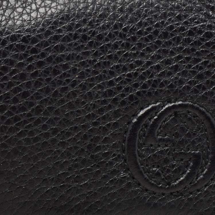 Pre Owned Gucci Black Leather Soho Belt Bag