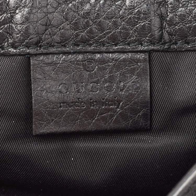 Pre Owned Gucci Black Leather Soho Belt Bag