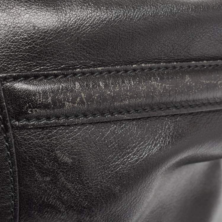 Pre Owned  Gucci Black Leather Britt Hobo