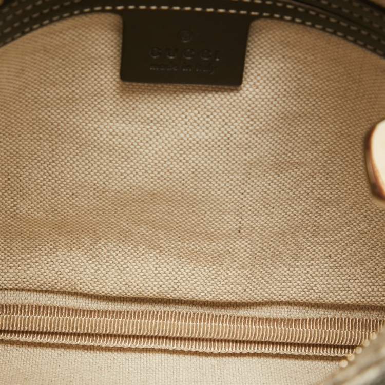 Pre Owned Gucci Beige/Brown GG Supreme Canvas Slim Messenger Bag