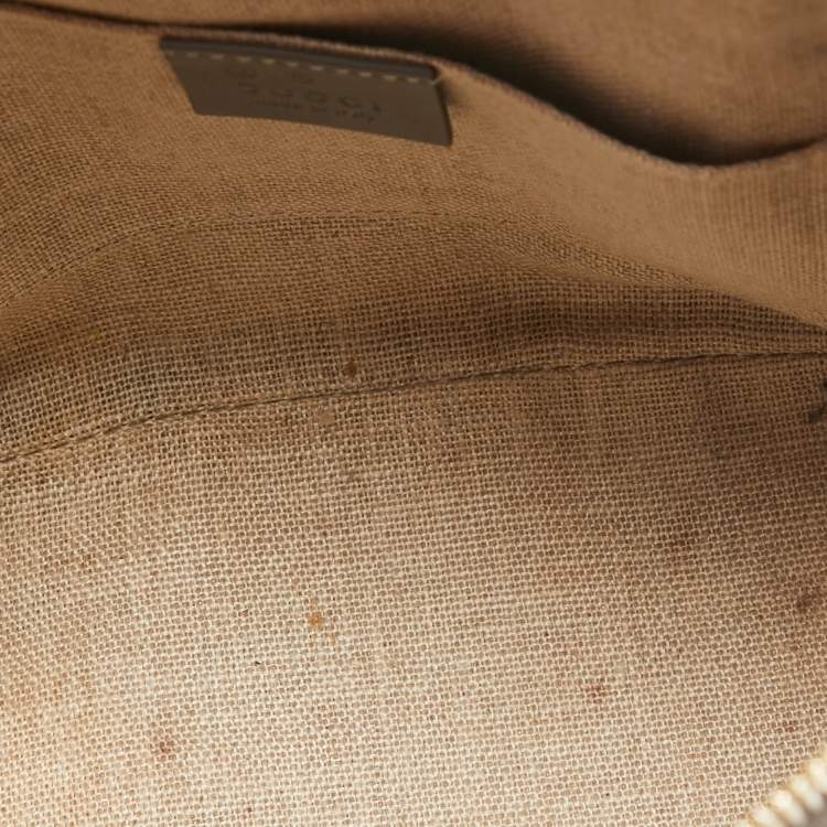 مملوكة مسبقًا Gucci Grey Microguccissima Leather Mini Nice Dome Bag
