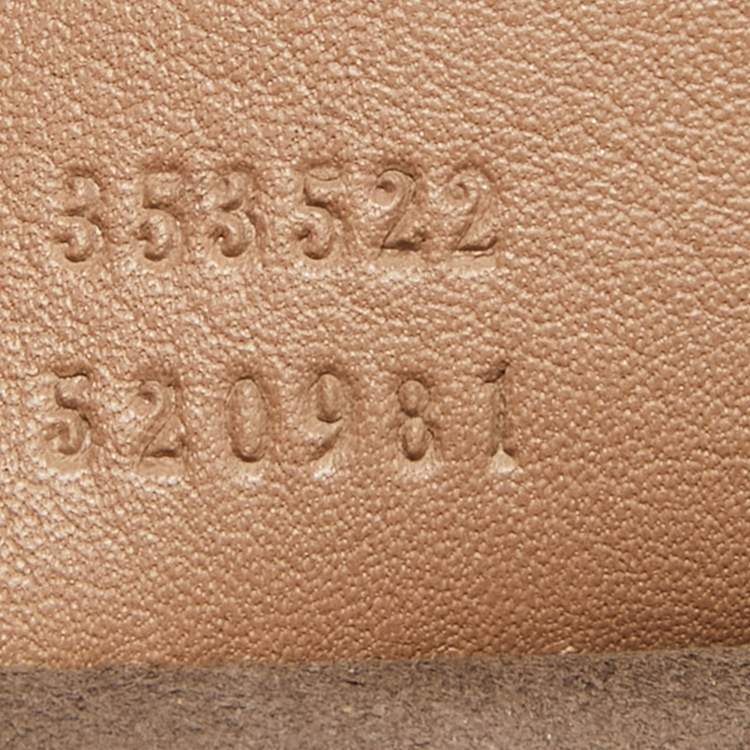 Pre Owned Gucci Beige Glossy Leather Mini Lady Lock Bamboo Top Handle Bag