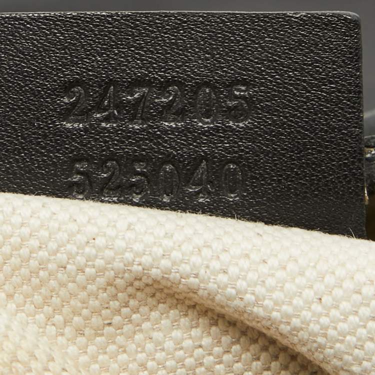 Pre Owned Gucci Black Guccissima Leather Medium Joy Boston Bag
