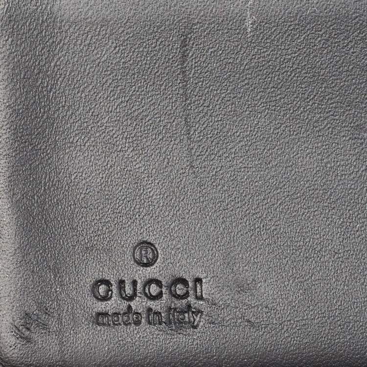 Pre Owned Gucci Black GG Supreme Canvas New Web Continental Wallet