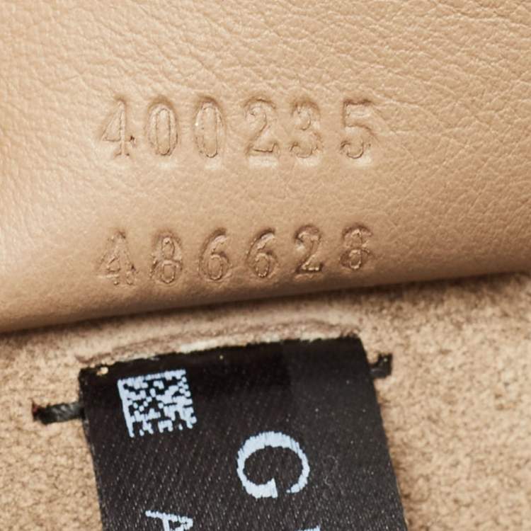 Pre Owned Gucci Beige GG Supreme Canvas and Suede Medium Dubai Exclusive Dionysus Embellished Shoulder Bag